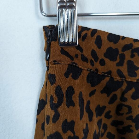 Forever 21 Leopard Print Flounce Mini Skirt Size XS - Picture 4 of 7